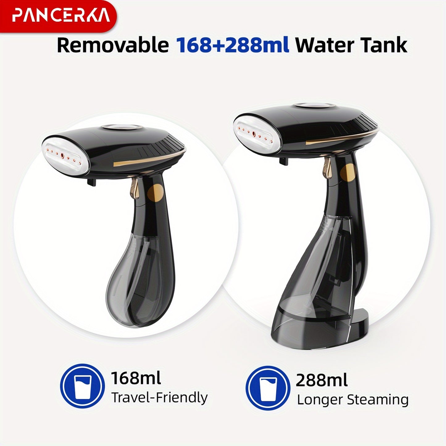 Portable Handheld Steamer – 1500W High-Power Quick Heat-Up, Auto-Off, Foldable Vertical Design, No-Wet Ironing, UK Plug 220-240V for Home & Travel Garment Steaming