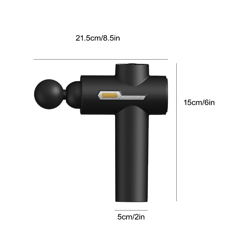 Massage Gun, Deep Tissue Massage Gun, Back Massager for Muscle Pain Relief, 99 Speed Powerful Impact Massage Machine, 8 Heads for Shoulder Body Back Relaxation Essiby