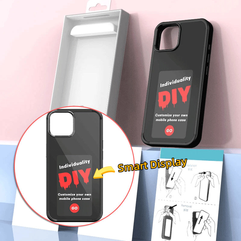 Luxury E-Ink Phone Case with Unlimited Screen Projection – No Battery Needed