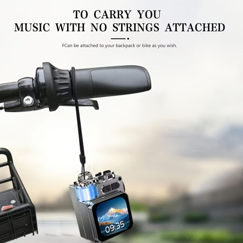 Portable BT Speaker – Mini Wireless Touch Screen Speaker with HD Sound, LED Lights, BT5.4, Stereo Pairing for Outdoor, Travel, Home, Party, Beach, Camping & Hiking