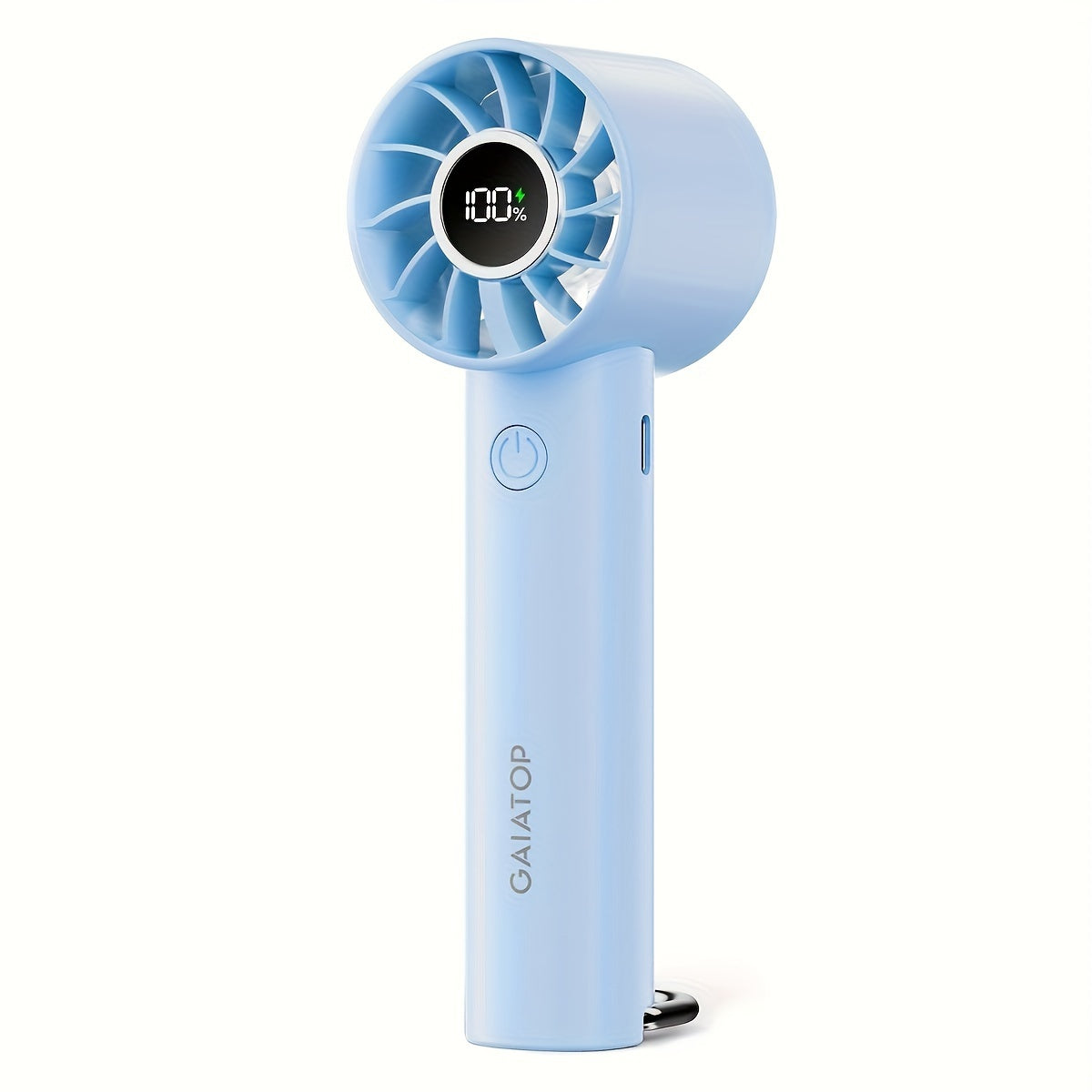 Gaiatop Compact Mini Fan – USB Rechargeable with LED Screen & Flashlight, 3 Speed Settings, Portable Personal Fan for Travel & Outdoor Use My Store