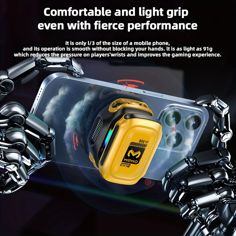 2025 MEMO CX12 Mobile Phone External Cooler – Split Type, Fast Cooling with Digital Display, Magnetic Detachable Design, USB Rechargeable Phone Cooling Device