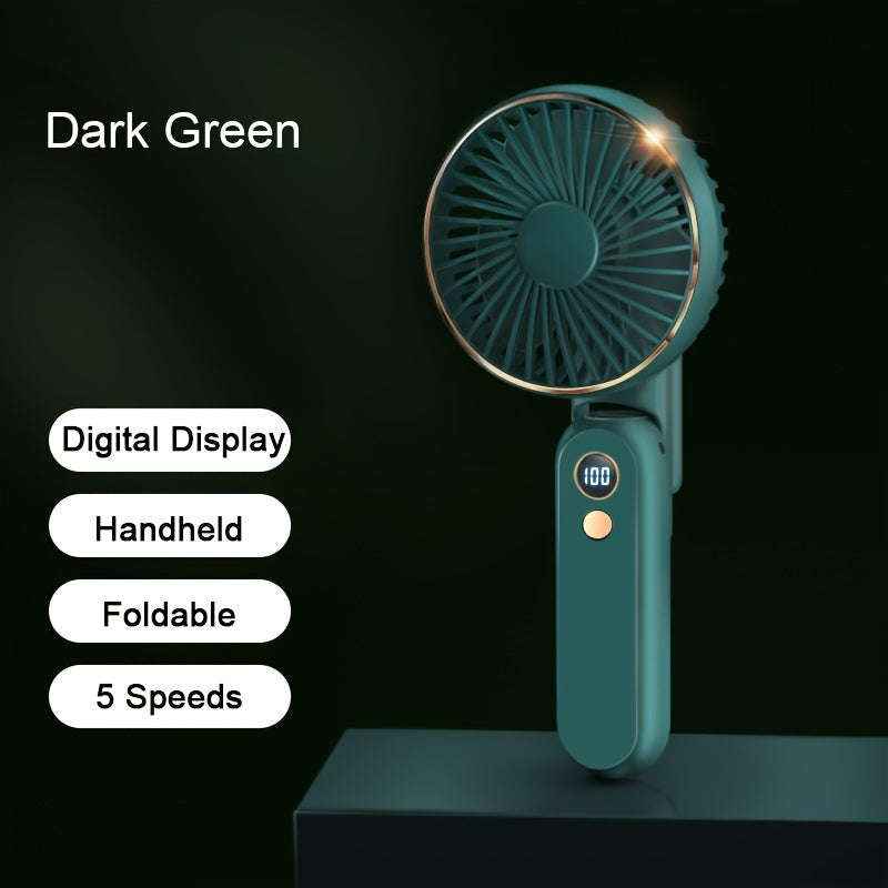 Portable Handheld Fan – Foldable, Ultra-Quiet & Rechargeable with 2000mAh Power Bank My Store