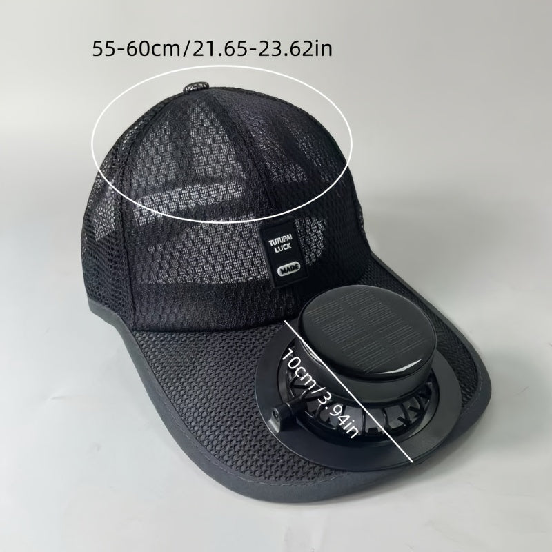 Stay Cool in 2025! Solar Fan Hat | Built-in Cooling & Sun Protection