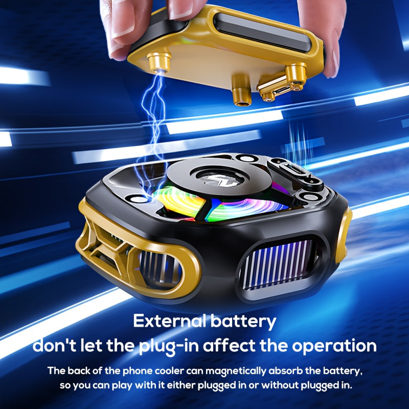2025 MEMO CX12 Mobile Phone External Cooler – Split Type, Fast Cooling with Digital Display, Magnetic Detachable Design, USB Rechargeable Phone Cooling Device