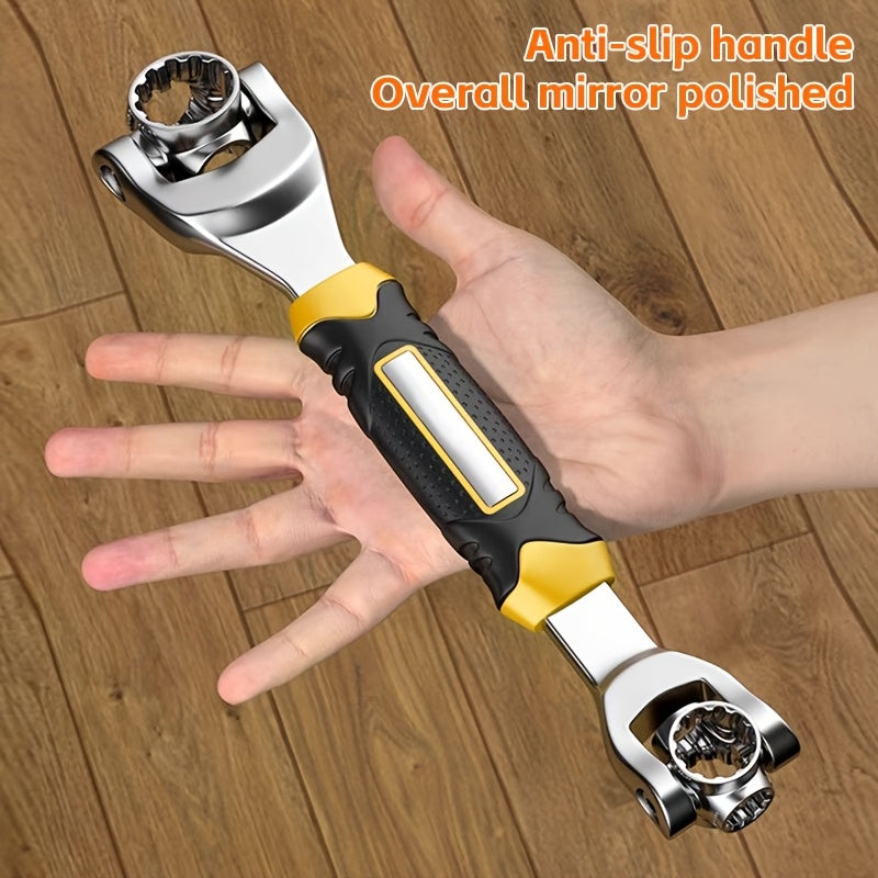 52-in-1 Socket Wrench Set – Anti-Slip Grip, Rotating Design, Stainless Steel Universal Tool for Home & Auto Repairs with Torx Head