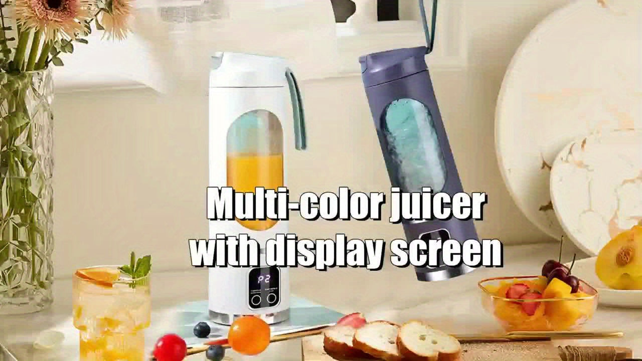 Portable High-Speed Ice Blender & Juicer – 50W USB Rechargeable, 3 Modes (Smoothie, Soup, Freeze), Auto Clean, 1500mAh Battery – Compact & Durable for Travel & Kitchen Use