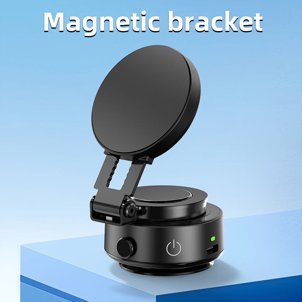 Upgraded Magnetic Car Phone Holder – 360° Adjustable, Strong Suction Cup, Retractable & Portable for Car & Gym