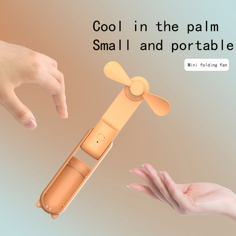 Portable USB Handheld Fan with Built-in Power Bank – Cute, Quiet, and Durable, Perfect for Dormitories My Store
