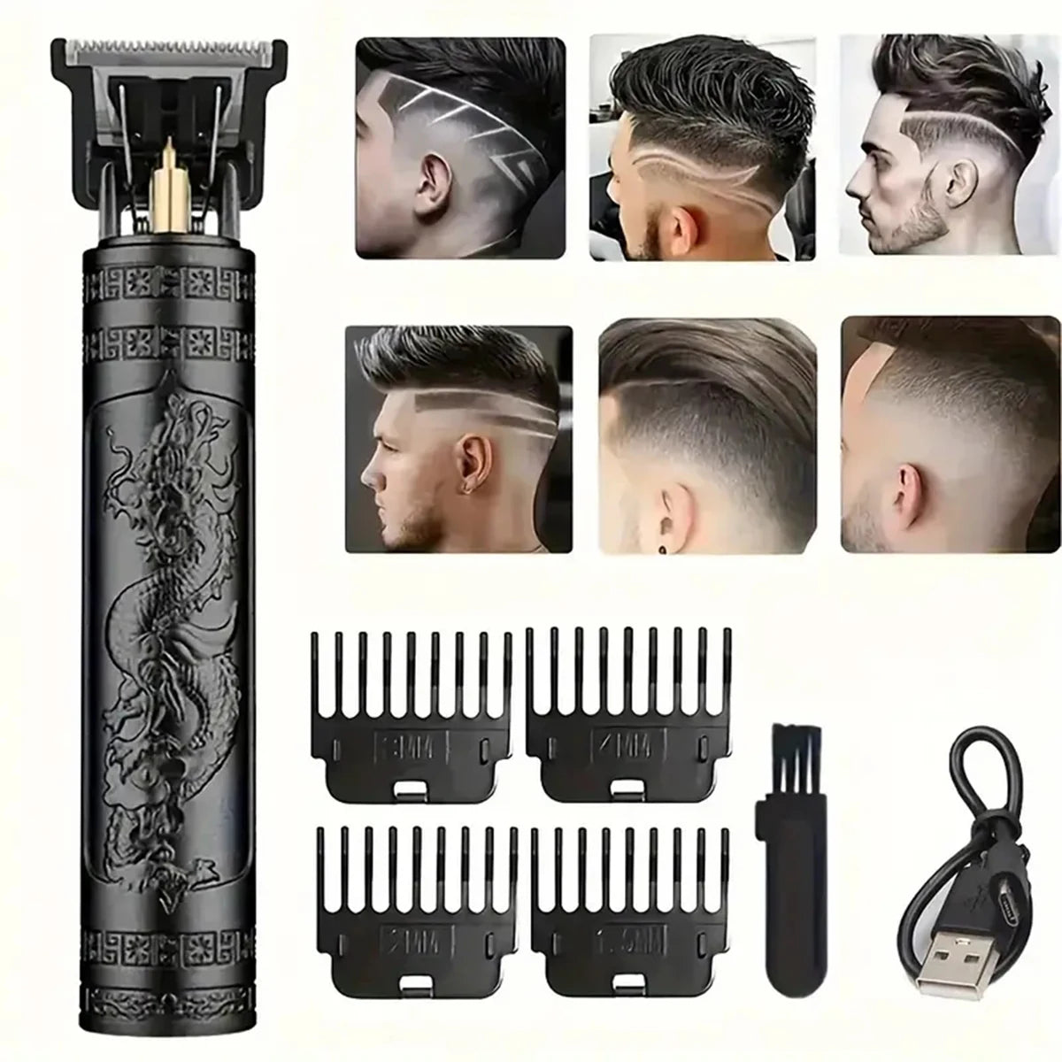 Professional Vintage Electric Hair Clipper – Rechargeable Barber Trimmer for Men’s Hair Cutting My Store