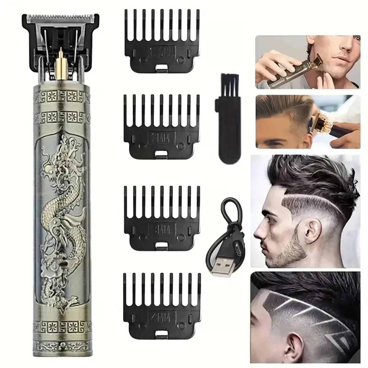 Professional Vintage Electric Hair Clipper – Rechargeable Barber Trimmer for Men’s Hair Cutting My Store