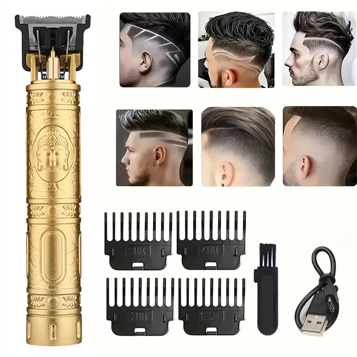 Professional Vintage Electric Hair Clipper – Rechargeable Barber Trimmer for Men’s Hair Cutting My Store