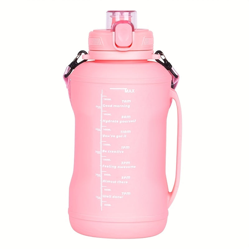 Collapsible Water Bottle - Foldable Silicone Design w/ Strap for Hiking & Fitness