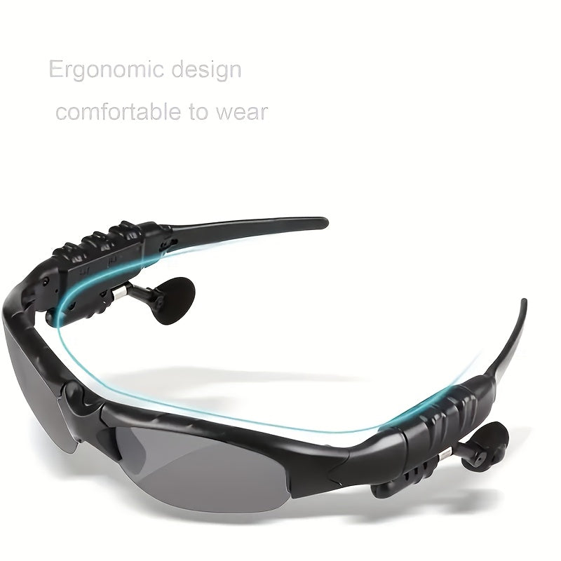 Multi-Functional Wireless Glasses – 2-in-1 Bluetooth Headset with Mic, Rechargeable Driving Eyewear with Type-C Charging