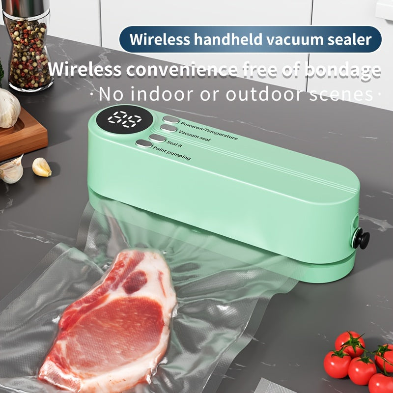 Portable Multi-Functional Vacuum Food Sealer – Wireless, Compact, and Perfect for Long-Term Preservation at Home or Outdoors My Store