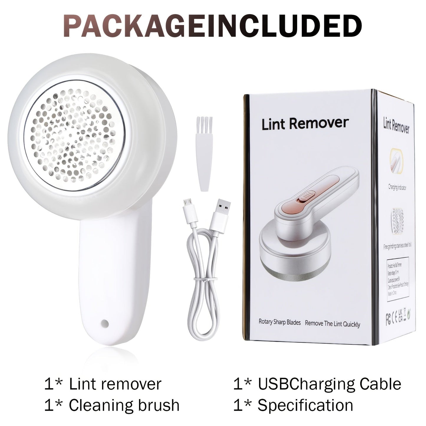 Rechargeable Electric Lint Remover & Portable Fabric Shaver – Effective Fuzz & Pill Removal for Clothing, Furniture, and Carpet with USB Cable & Cleaning Brush My Store