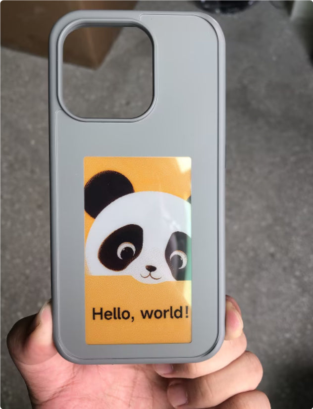 Luxury E-Ink Phone Case with Unlimited Screen Projection – No Battery Needed
