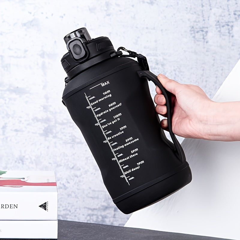 Collapsible Water Bottle - Foldable Silicone Design w/ Strap for Hiking & Fitness