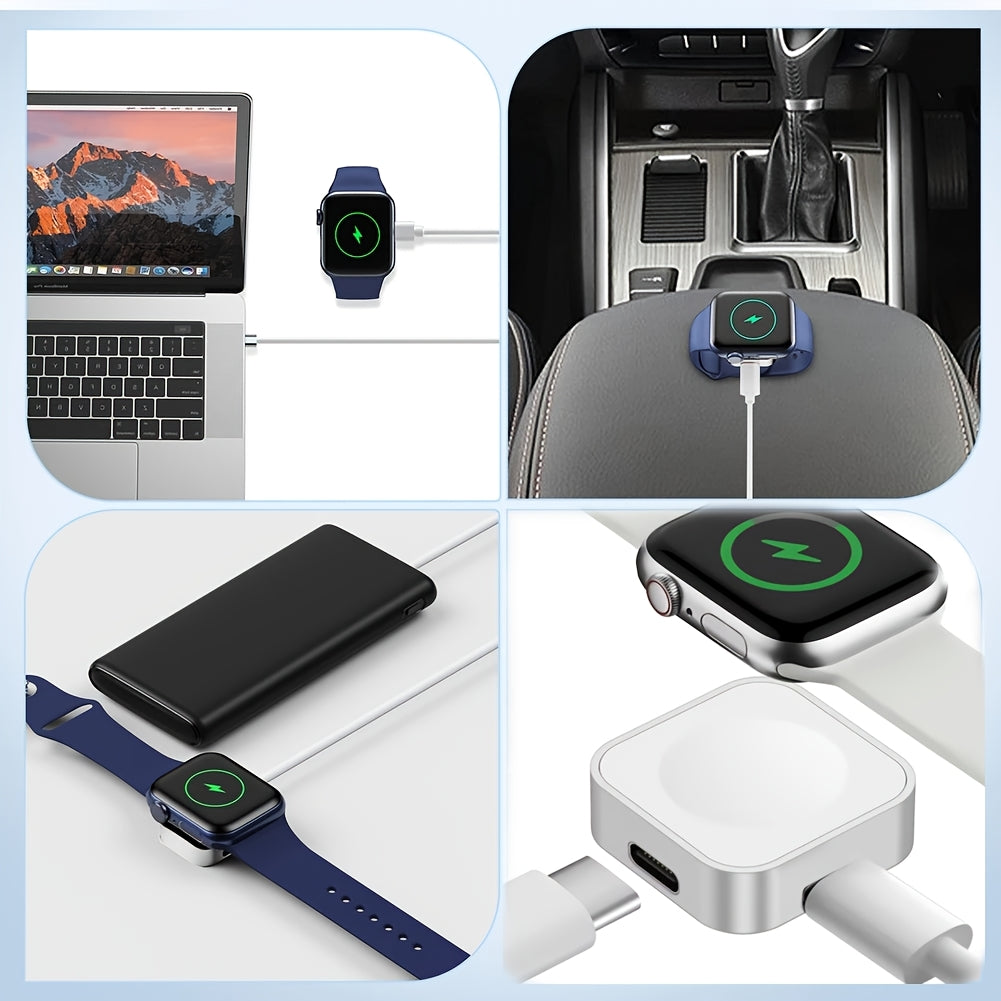 Magnetic Charging Cable for Apple Watch - USB Connector, Lightweight & Portable, Compatible with iWatch Series S10, Ultra 2, and SE - Ideal Easter & Holiday Gift, Smart Watch Charger, Tech Accessory Essiby