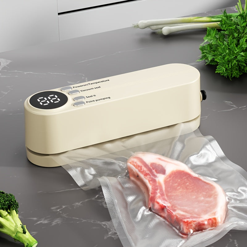 Portable Multi-Functional Vacuum Food Sealer – Wireless, Compact, and Perfect for Long-Term Preservation at Home or Outdoors My Store