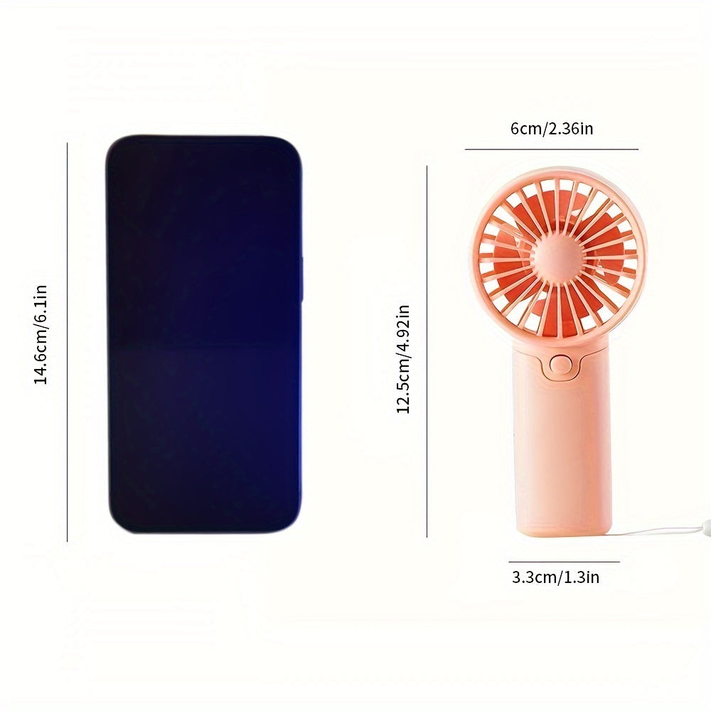 Battery Operated Mini Portable Handheld Fan – Lightweight & Ideal for Office, Outdoor, Travel, and Camping – Stay Cool Anytime, Anywhere! (Requires AAA Batteries, Not Included) My Store