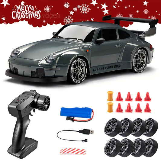 1:24 Scale 4WD RC Drift Car with LED Lights – High-Speed Remote Control Stunt Car for Kids & Adults | Best Gift for Birthday, Christmas, Halloween (Boys & Girls) My Store