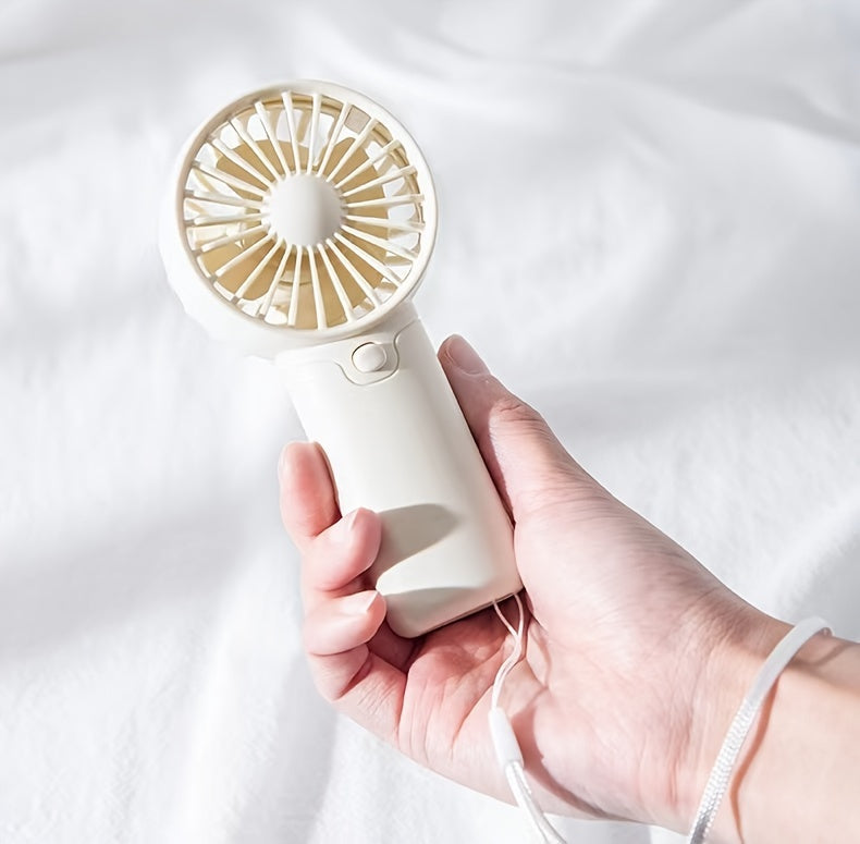 Battery Operated Mini Portable Handheld Fan – Lightweight & Ideal for Office, Outdoor, Travel, and Camping – Stay Cool Anytime, Anywhere! (Requires AAA Batteries, Not Included) My Store