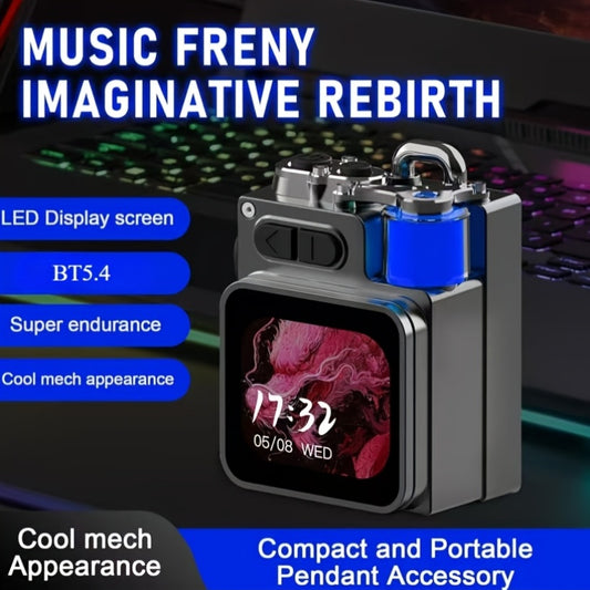 Portable BT Speaker – Mini Wireless Touch Screen Speaker with HD Sound, LED Lights, BT5.4, Stereo Pairing for Outdoor, Travel, Home, Party, Beach, Camping & Hiking