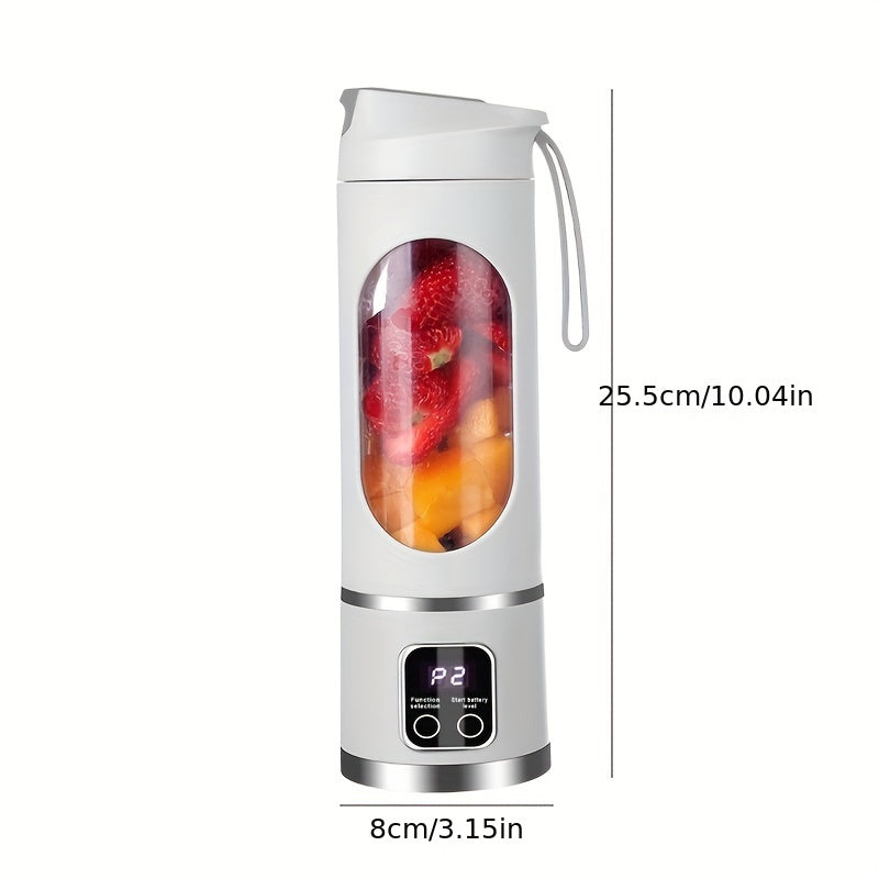 Portable High-Speed Ice Blender & Juicer – 50W USB Rechargeable, 3 Modes (Smoothie, Soup, Freeze), Auto Clean, 1500mAh Battery – Compact & Durable for Travel & Kitchen Use