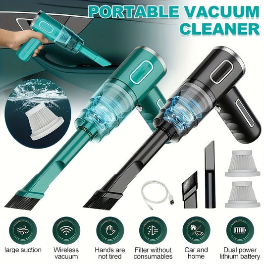 Portable USB Rechargeable Handheld Vacuum Cleaner for Car and Home - Super Power, Wireless Dust Cleaner for Automobile and Household My Store