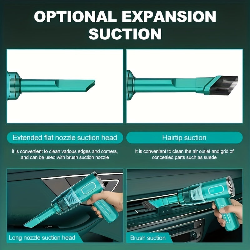 Portable USB Rechargeable Handheld Vacuum Cleaner for Car and Home - Super Power, Wireless Dust Cleaner for Automobile and Household My Store