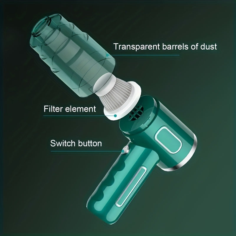 Portable USB Rechargeable Handheld Vacuum Cleaner for Car and Home - Super Power, Wireless Dust Cleaner for Automobile and Household My Store