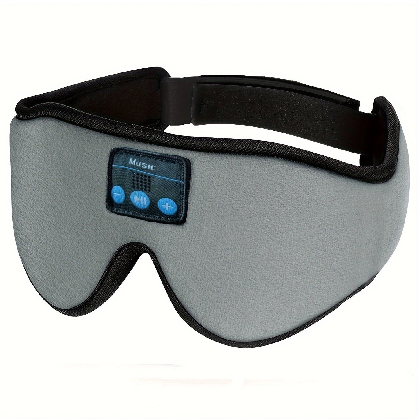 3D Wireless Sleep Mask with 5.2 Bluetooth Earphones – Type-C Charging Wireless Music Eye Mask for Men & Women