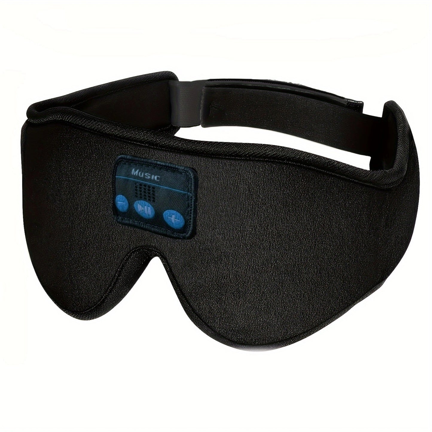 3D Wireless Sleep Mask with 5.2 Bluetooth Earphones – Type-C Charging Wireless Music Eye Mask for Men & Women