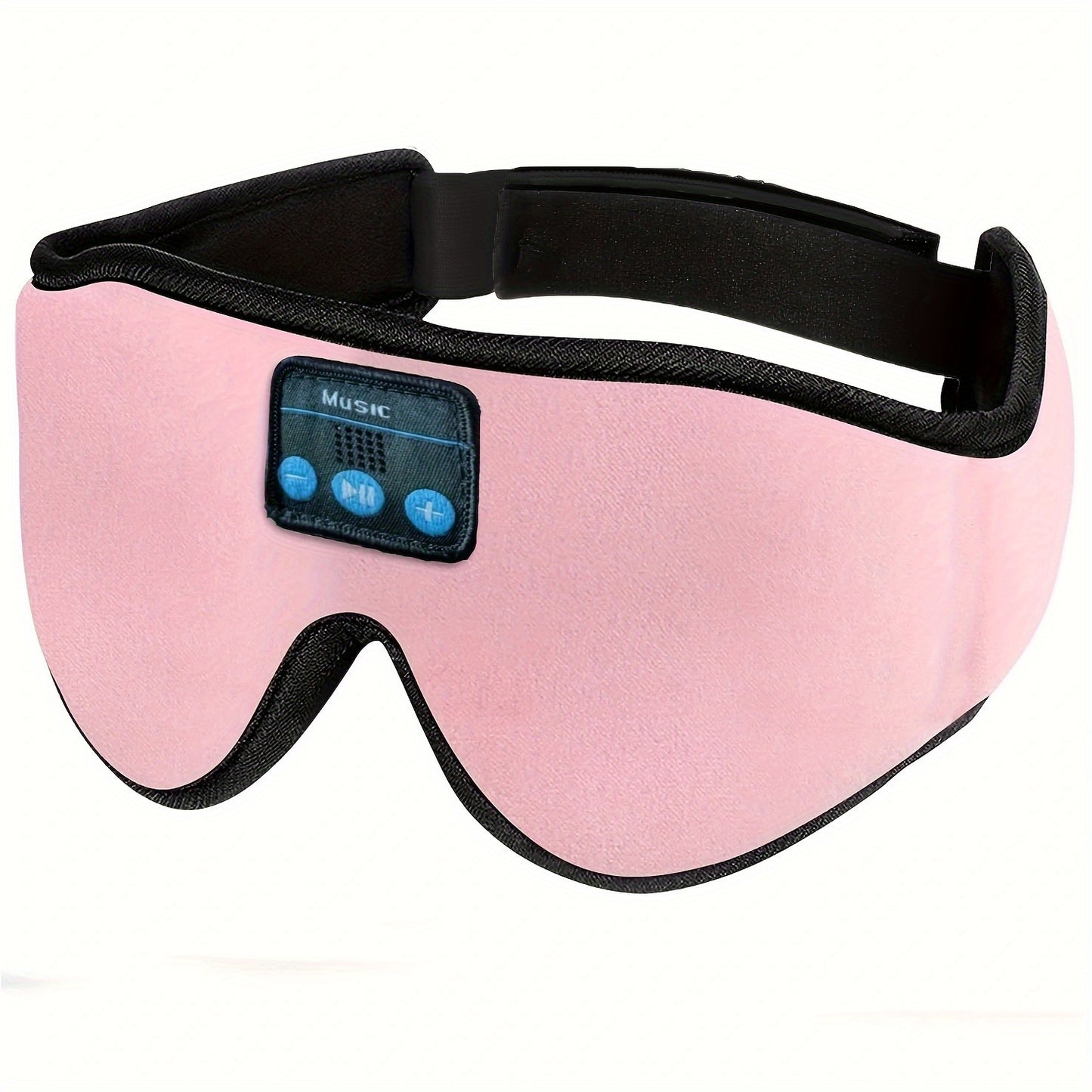 3D Wireless Sleep Mask with 5.2 Bluetooth Earphones – Type-C Charging Wireless Music Eye Mask for Men & Women