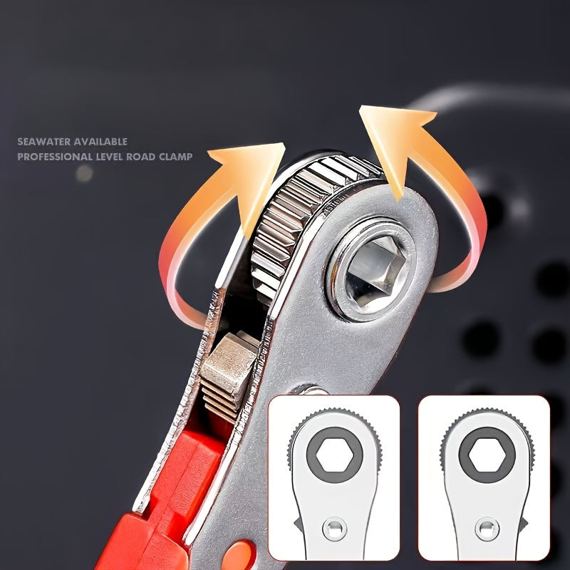 [Flexible Handle] Red Screwdriver | Flexible Handle | Non-Electric | Ideal for Tight Spaces, Industrial & Scientific Use
