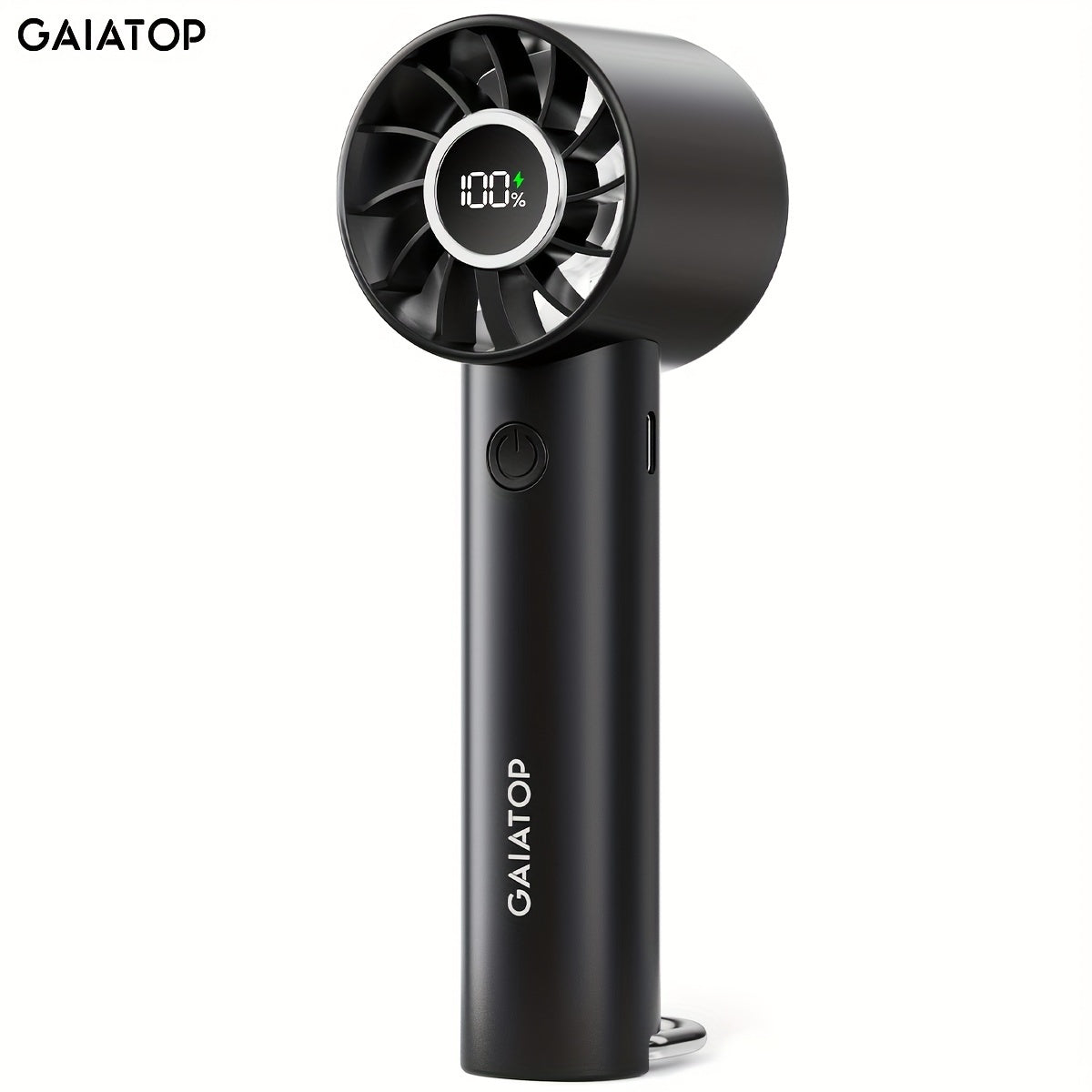 Gaiatop Compact Mini Fan – USB Rechargeable with LED Screen & Flashlight, 3 Speed Settings, Portable Personal Fan for Travel & Outdoor Use My Store