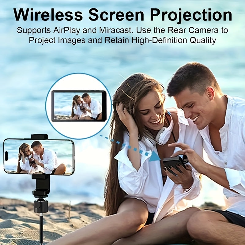 Wireless Selfie Monitor for iPhone & Android - Use Rear Camera for Vlogging/Live Streaming