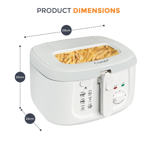 2.5L Deep Fat Fryer – Non-Stick, Easy Clean, Adjustable Temp & Safety Features My Store