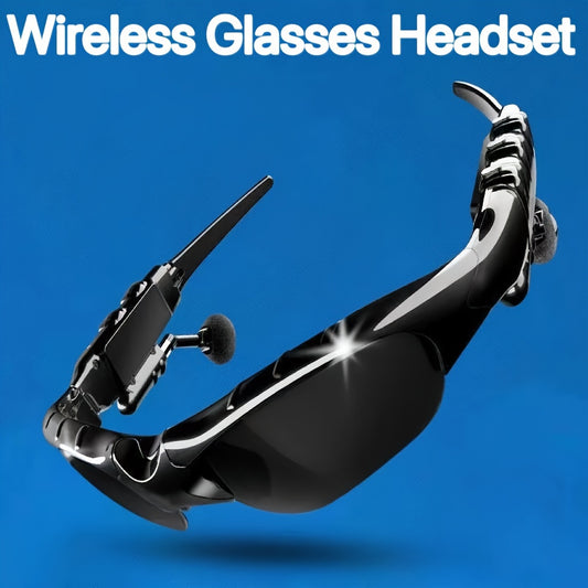 Multi-Functional Wireless Glasses – 2-in-1 Bluetooth Headset with Mic, Rechargeable Driving Eyewear with Type-C Charging