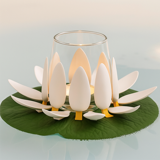 Bathroom Wine Glass Stand – Elegant Lotus Holder for Showers & Relaxation