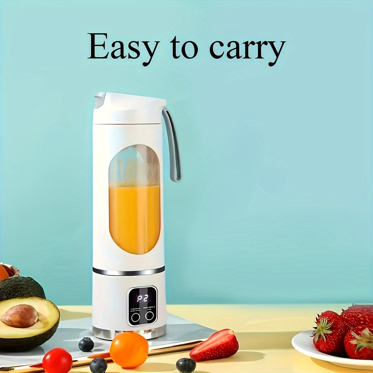 Portable USB-Rechargeable Blender & Juicer - Easy Clean, Perfect for Fruit & Vegetable Drinks, Milkshakes - 10.14oz to 16.91oz Capacity Essiby