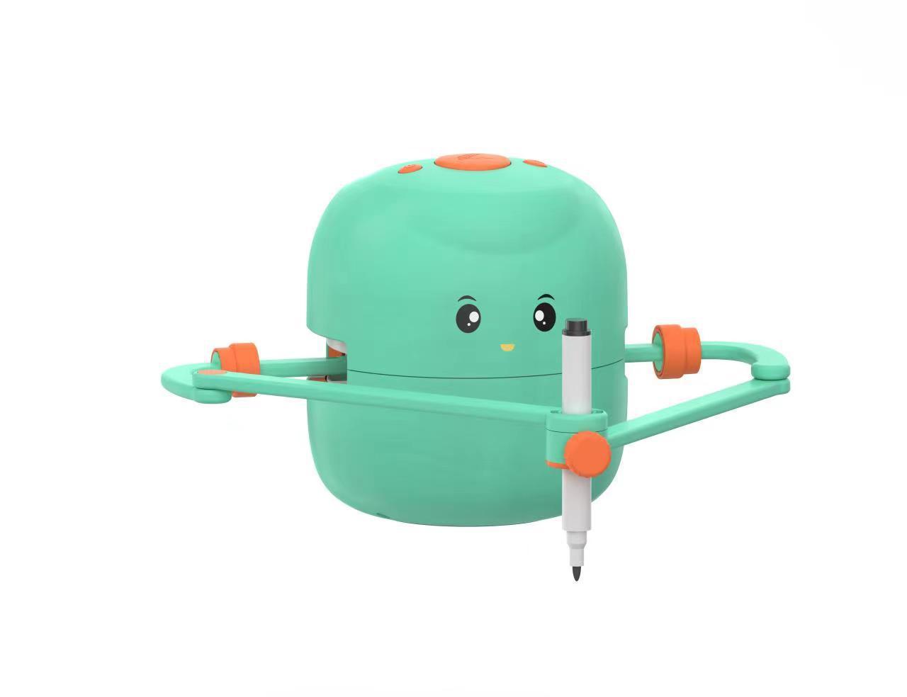 Interactive Drawing Robot for Kids – Educational Art & Learning Toy | Creative Painting, Word Writing & Early Development Tool (Rose Red/Light Green)