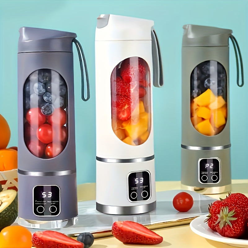 Portable USB-Rechargeable Blender & Juicer - Easy Clean, Perfect for Fruit & Vegetable Drinks, Milkshakes - 10.14oz to 16.91oz Capacity Essiby