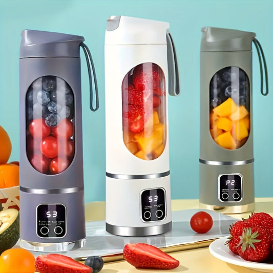 Portable USB-Rechargeable Blender & Juicer - Easy Clean, Perfect for Fruit & Vegetable Drinks, Milkshakes - 10.14oz to 16.91oz Capacity Essiby
