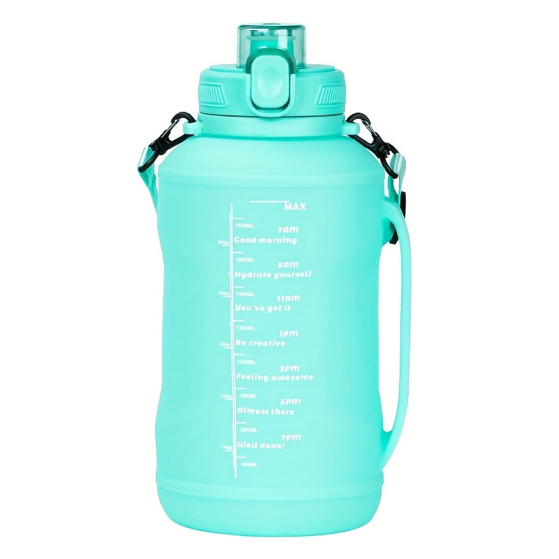 Collapsible Water Bottle - Foldable Silicone Design w/ Strap for Hiking & Fitness
