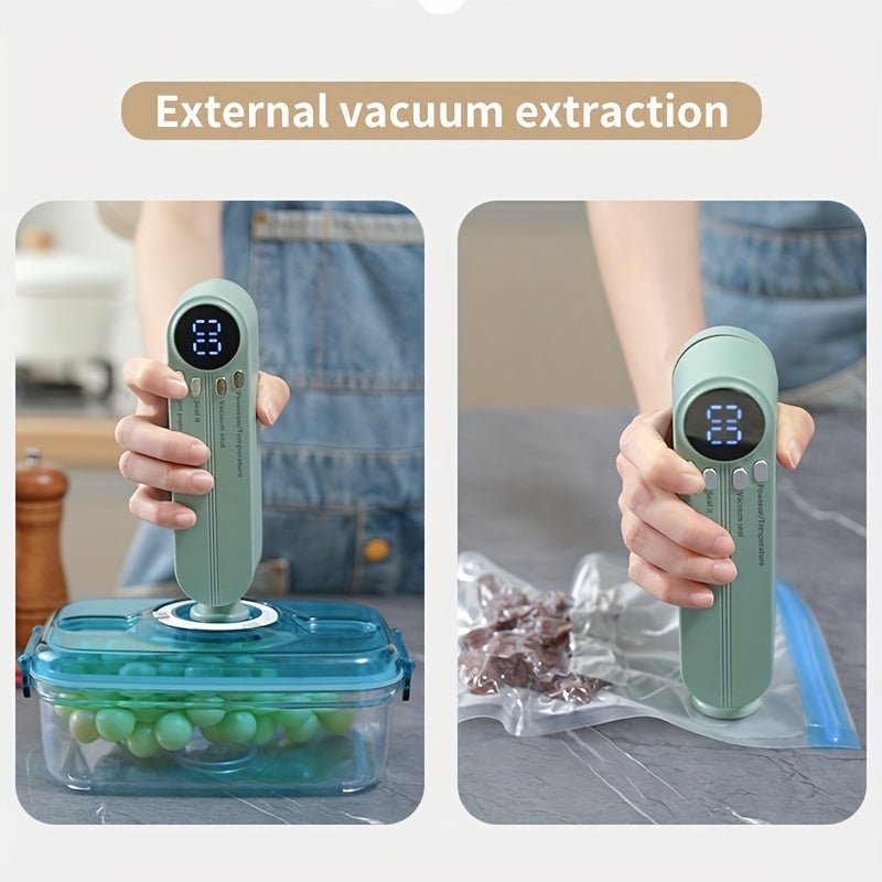 Portable Multi-Functional Vacuum Food Sealer – Wireless, Compact, and Perfect for Long-Term Preservation at Home or Outdoors My Store