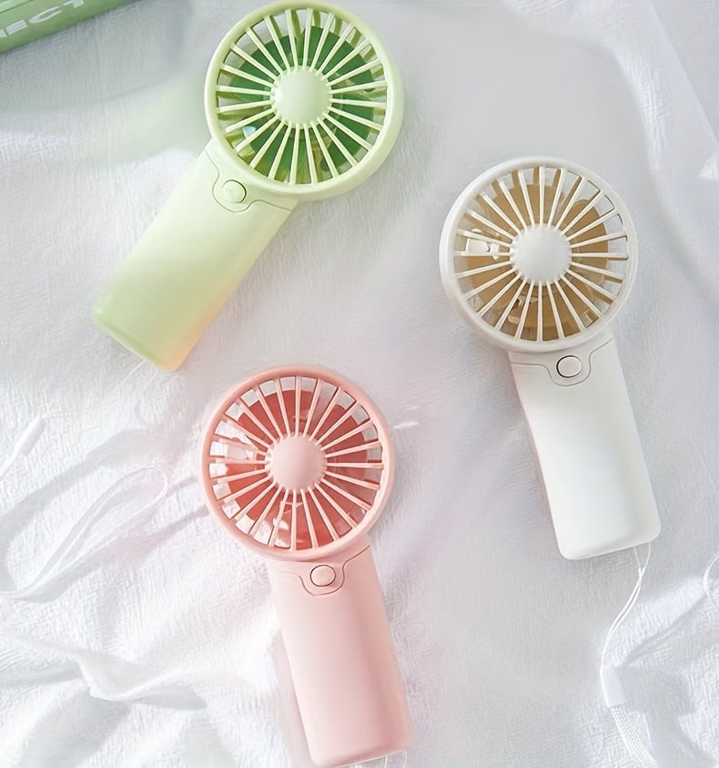 Battery Operated Mini Portable Handheld Fan – Lightweight & Ideal for Office, Outdoor, Travel, and Camping – Stay Cool Anytime, Anywhere! (Requires AAA Batteries, Not Included) My Store