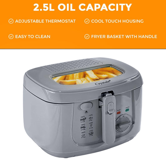 2.5L Deep Fat Fryer – Non-Stick, Easy Clean, Adjustable Temp & Safety Features My Store