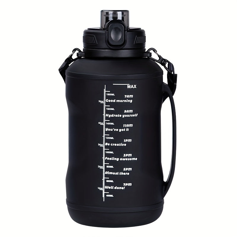 Collapsible Water Bottle - Foldable Silicone Design w/ Strap for Hiking & Fitness